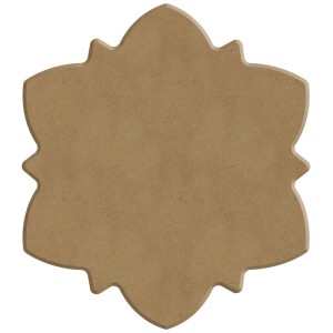 Aladine Dot Art stencil Forma 4 in MDF, 10x10 cm, per pittura a punti.