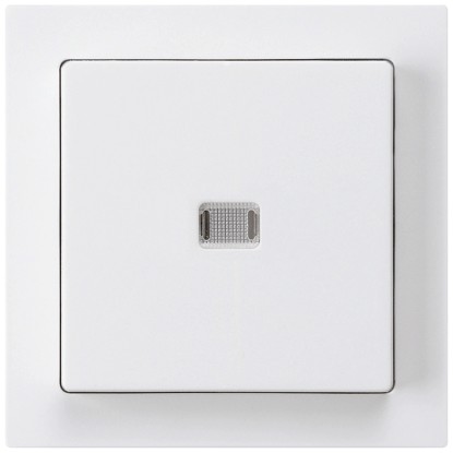 Hager Druckschalter/-taster Kallysto Duroplast Weiss beleuchtet