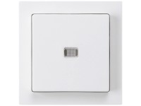 Hager Druckschalter/-taster Kallysto Duroplast Weiss beleuchtet