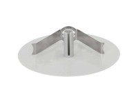 Deckenrosette mit Federbügel halogenfrei Lichtgrau 98 x 3 mm