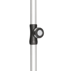 Tube inférieur Doppler (22/25 mm) blanc pour parasols.