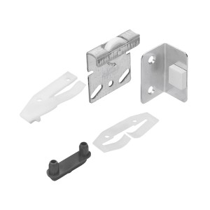 Kit di montaggio Hettich TopLine 27 per porta scorrevole, acciaio zincato, per 2 ante fino a 25 kg.