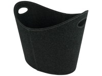 Valo Filzkorb oval Grau (HxBxT) 50 x 38 x 40 cm