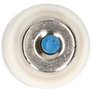 Gros plan d'un fusible temporisé 20A DT-II 500V avec indicateur bleu.