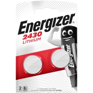 Energizer CR2430 Pile bouton lithium 3V, blister de 2.