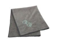 Trixie Handtuch Pfoten Mikrofaser Grau-Türkis 50 x 60 cm