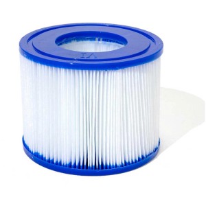Cartuccia filtro Bestway VI per Lay-Z-Spa, confezione da 2, filtro con bordo blu per idromassaggio.