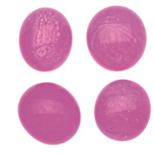 Nuggets di vetro viola Glorex (20 mm), ideali per l'artigianato e la decorazione.