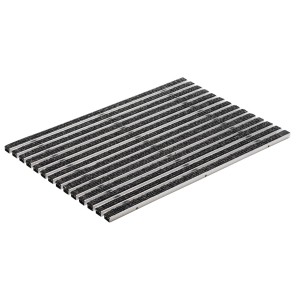 Paillasson ACO Vario Rips, anthracite, 60x40 cm, pour intérieur et extérieur.
