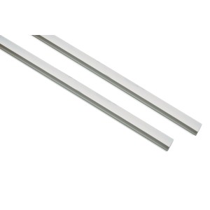 Profilés latéraux Gardinia, lot de 2, blancs, pour stores enrouleurs pour occultation latérale.