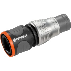 Gardena Premium Raccord de tuyau, 13-15 mm, métal et plastique pour tuyaux d'arrosage.