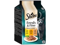 Sheba Frischebeutel Fresh & Fine in Sauce mit Huhn, Truthahn und Ente 6 x 50 g