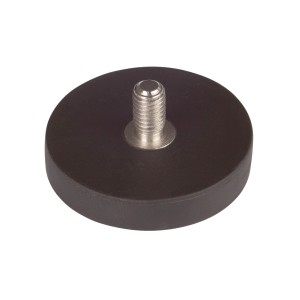 Magnete a vaso Fix-o-moll, gommato, con bullone filettato, 15 mm x Ø 31 mm. Ideale per utensili domestici.