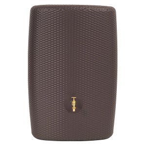Garantia Regenwasser-Wandtank Sunda 300 l Mocca in Rattanoptik mit Auslaufhahn.