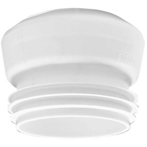 Raccord WC blanc Ø 90 mm en plastique pour une connexion WC étanche.