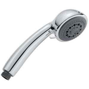 Douchette à main chromée Diaqua Salto avec 5 jets pour la salle de bain.