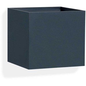 Applique murale d'extérieur LED Telefunken anthracite, carrée.