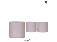 Portavaso in ceramica Rosa pastello Ø 12 x 13 cm / 1 pz.