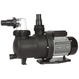 Système de filtration noir Steinbach Comfort 50 pour piscines jusqu'à 33 000 l, avec préfiltre et vanne 7 voies.