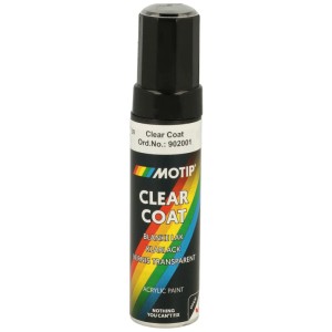 Motip penna per vernice auto trasparente lucida, 12ml. Penna per ritocchi per la riparazione della vernice auto.