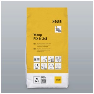 Ytong FIX N241 Dünnbettmörtel, 10 kg Sack für Porenbetonsteine.