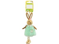 Osteraufhänger Hase mit Plüschkleid Mintgrün (HxBxT) 17 x 7 x 3,5 cm