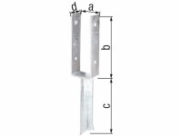 Supporti Regolabili Per Pali Legno 4 Pezzi - Per Pali 50x50/100x100 Mm | Ferro Verniciato Nero