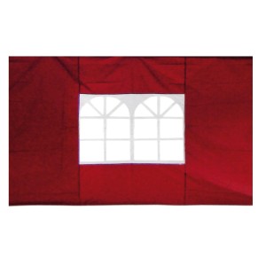 Panneau latéral bordeaux avec fenêtre pour tonnelle pliante, lot de 2.