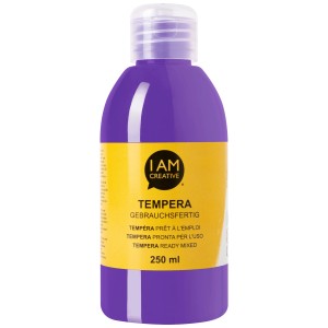 Bouteille de peinture tempera I Am Creative violet, 250ml, peinture acrylique prête à l'emploi.