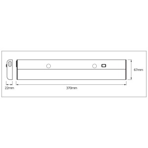 Osram LED-Unterbauleuchte Linear Flat Eco Aluminium 37 cm / 4'000 K / 6 W