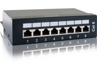 Schwaiger® Pannello patch 8 porte CAT 6 per RJ45 Nero
