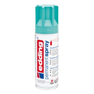 Edding 5200 Spray permanente Opulent Turquoise (finitura satinata) per varie superfici.