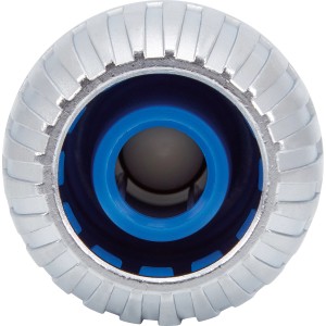 Raccord de tuyau LUX 19 mm (3/4) avec stop d'eau, vue détaillée du raccord.