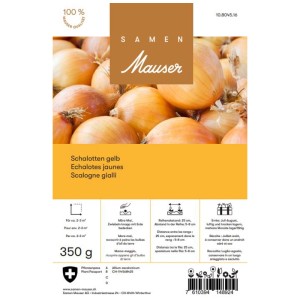 Samen Mauser Scalogno Giallo, confezione da 350g. Scalogno giallo per l'orto.