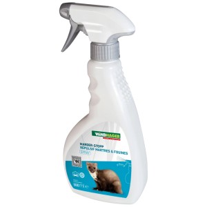 Windhager Spray repellente per martore, 500ml, per respingere le martore in garage, soffitte, auto e camper.