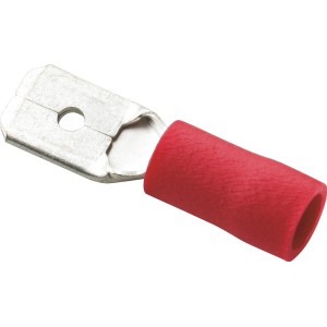 Connettore a forcella rosso per cavi da 0,5-1,5 mm², elettricità auto.