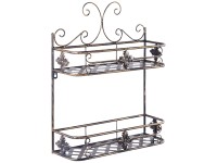 Beliani Wandregal Marayes Metall Schwarz Beliani Wandregal Marayes Metall Schwarz