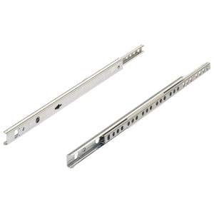 Guide a sfera Hettich ad estrazione parziale per cassetti, 185-260 mm, per montaggio a scanalatura.