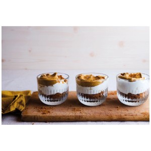 Set di bicchieri La Rochere Bodega Ouessant, 6 robusti bicchieri con design a coste per bevande e dessert.