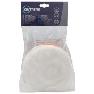 Kit d'accessoires de polissage Cartrend, 3 pièces pour plateaux de polissage de 150 mm. Entretien auto pour des résultats brillants.