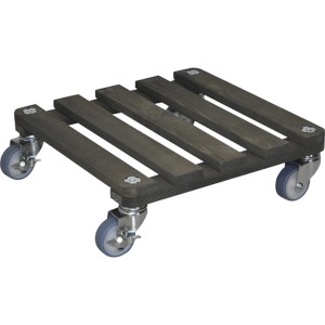 Rollante per piante Wagner quadrato in abete, 40x40 cm, per interni ed esterni.
