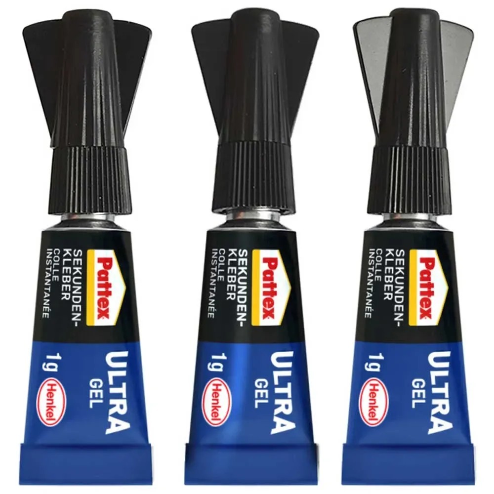 Pattex Sekundenkleber Ultra Gel Mini-Trio 3 x 1 g