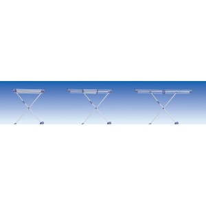 Stendibiancheria Stewi Combi Maxi Alu-Blue, stendino estensibile con ruote.