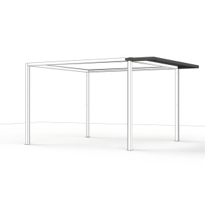 Estensione tetto Siena Garden per ombreggiante, tessuto Ranotex® antracite.