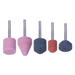 Wolfcraft Jeu de meules abrasives, 5 pièces, céramique, accessoire pour multi-ponceuse.