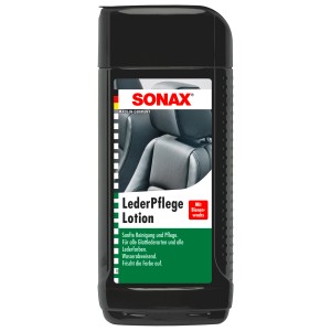 Sonax Lederpflege Lotion, 500ml Flasche für Autopflege und Reinigung.