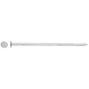 Clou fil LUX, 3,8x100mm, galvanisé, paquet de 1kg. Tête plate pour finitions affleurantes.