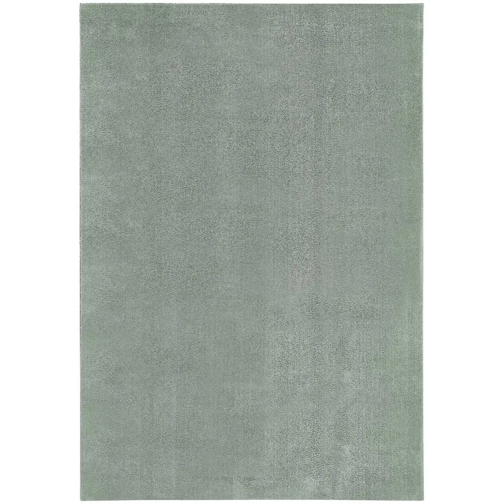 Tappeto Pelo Lungo Verde 120x170 Cm - Monocromo Moderno Per Soggiorno, Morbido E Antiscivolo - Foto 6