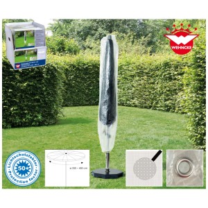 Telo protettivo trasparente Classic per ombrelloni da mercato in giardino. Protegge dalle intemperie, occhielli metallici. Per Ø 250-450 cm.