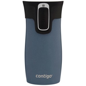 Contigo Thermobecher West Loop Mini, grigio-blu, 300 ml, a prova di perdite e compatto.
